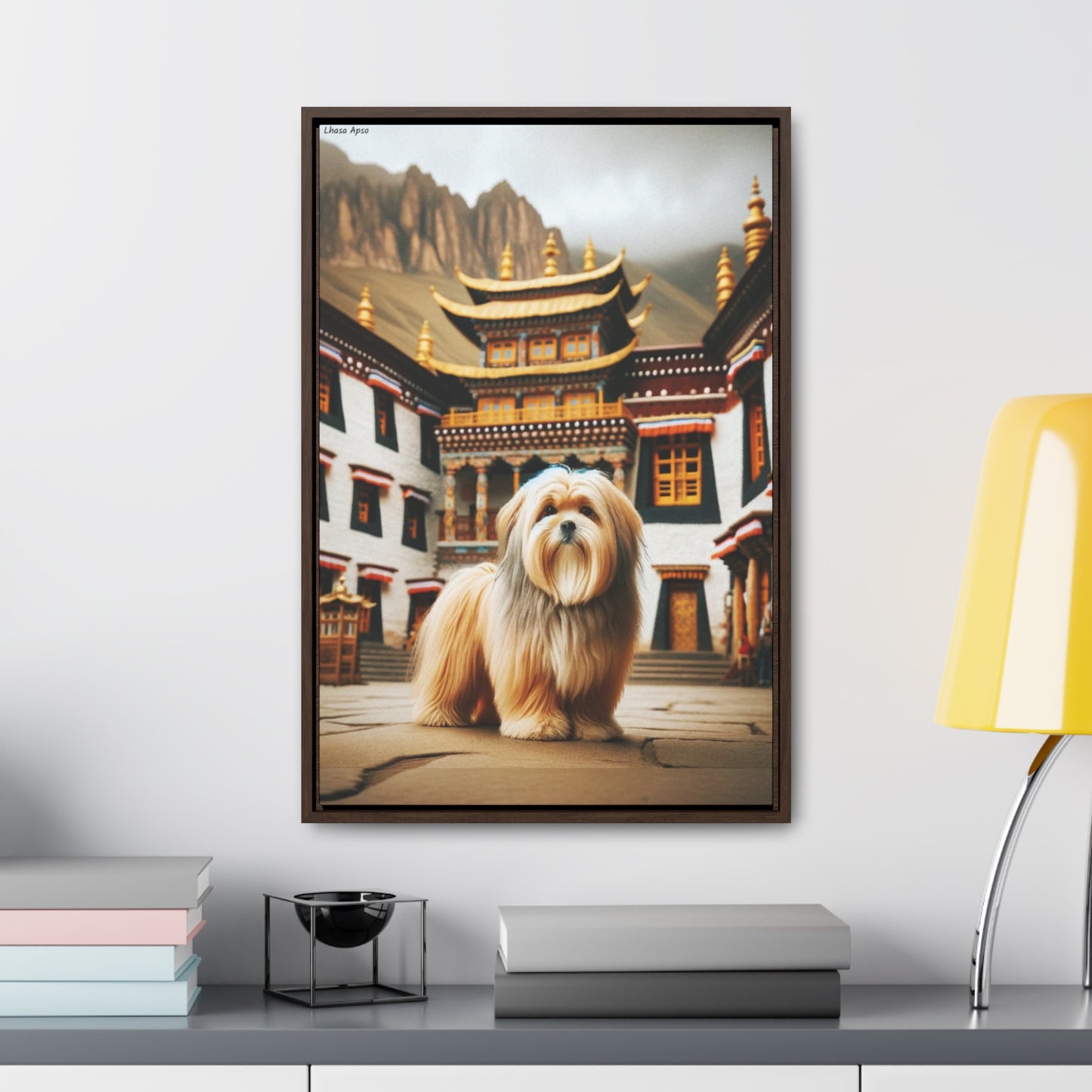 Charming Lhasa Apso: A Digital Portrait by Arturo Digavi