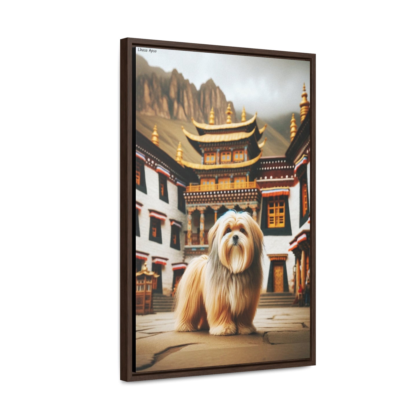 Charming Lhasa Apso: A Digital Portrait by Arturo Digavi