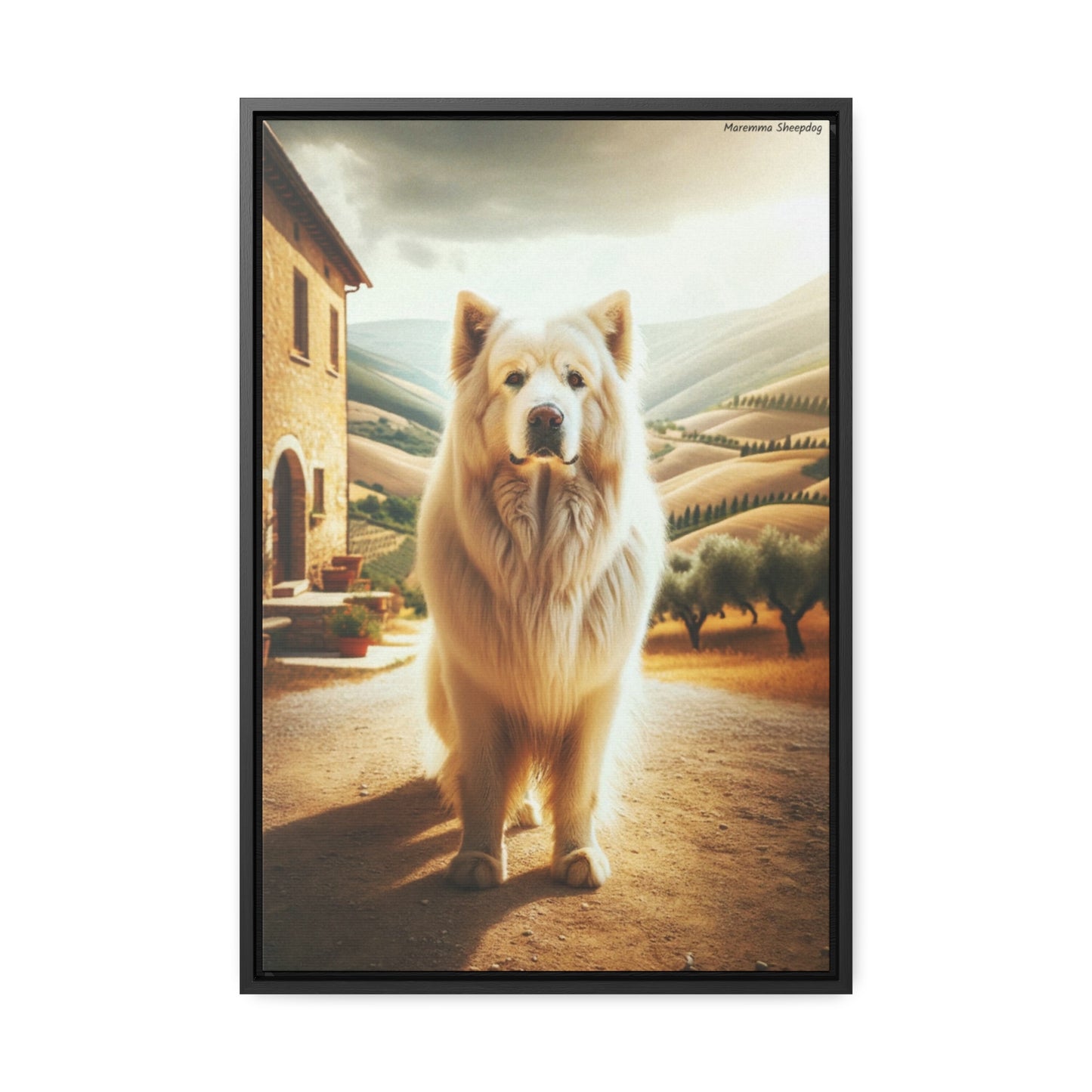 Guardian of the Flock: Maremma Sheepdog Portrait by Arturo Digavi