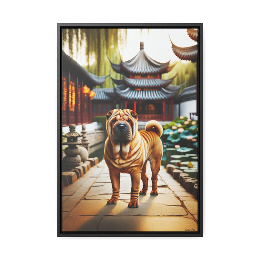 Elegant Shar-Pei: A Unique Digital Artwork by Arturo Digavi