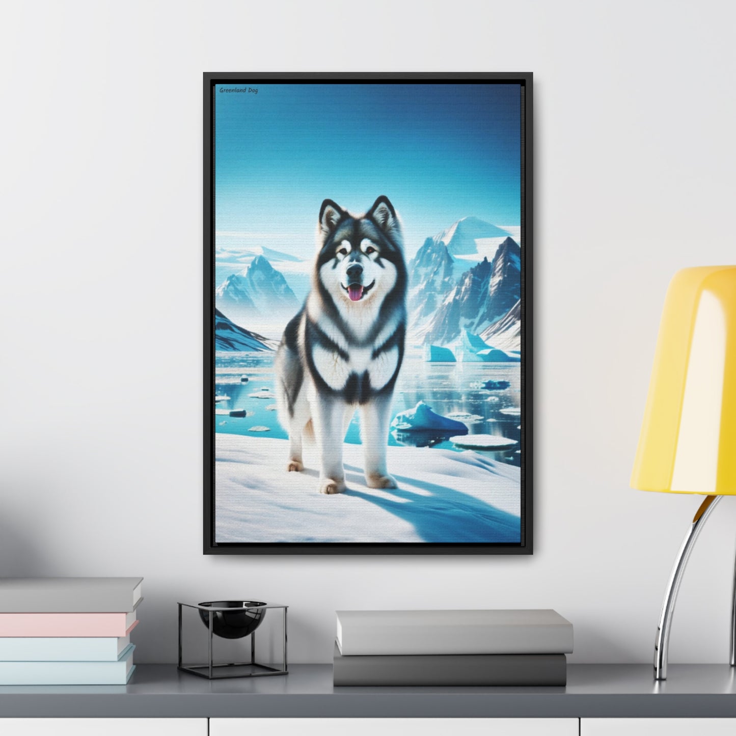 Majestic Presence: The Greenland Dog Canvas by Arturo Digavi