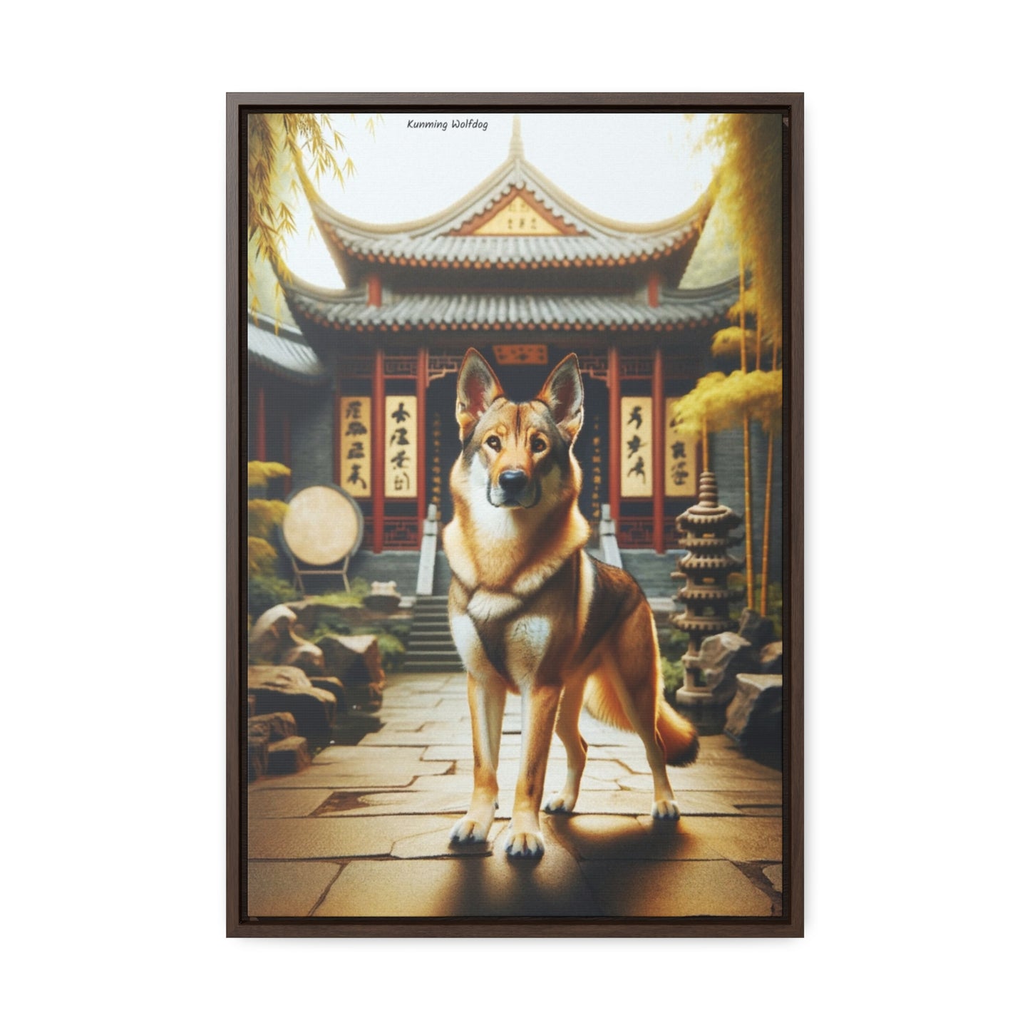 Majestic Kunming Wolfdog: A Digital Artwork by Arturo Digavi