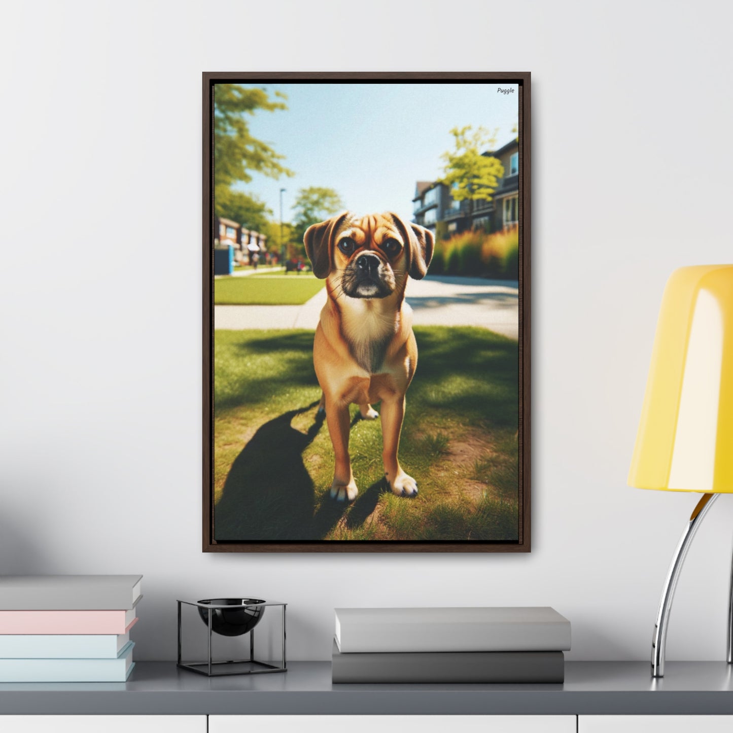 Puggle Delight: A Unique Canvas Masterpiece