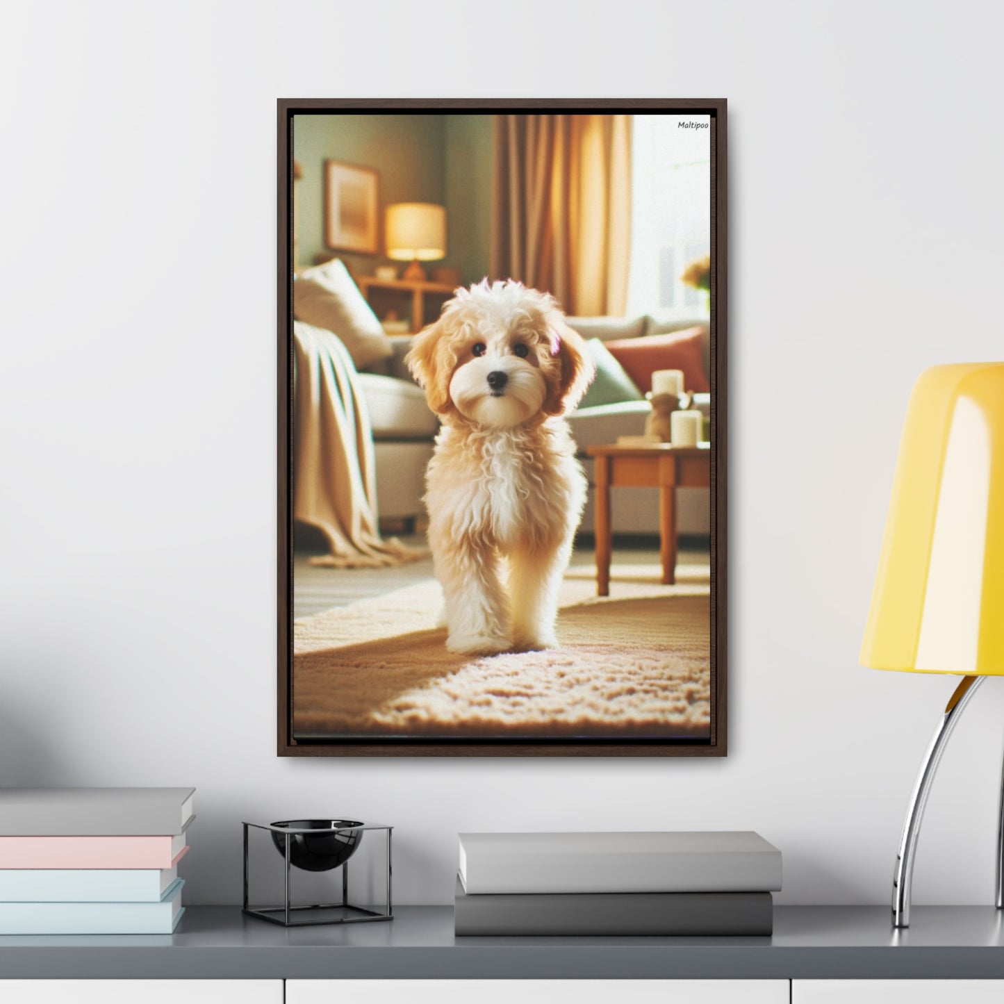 Playful Elegance: Maltipoo Dog Portrait by Arturo Digavi