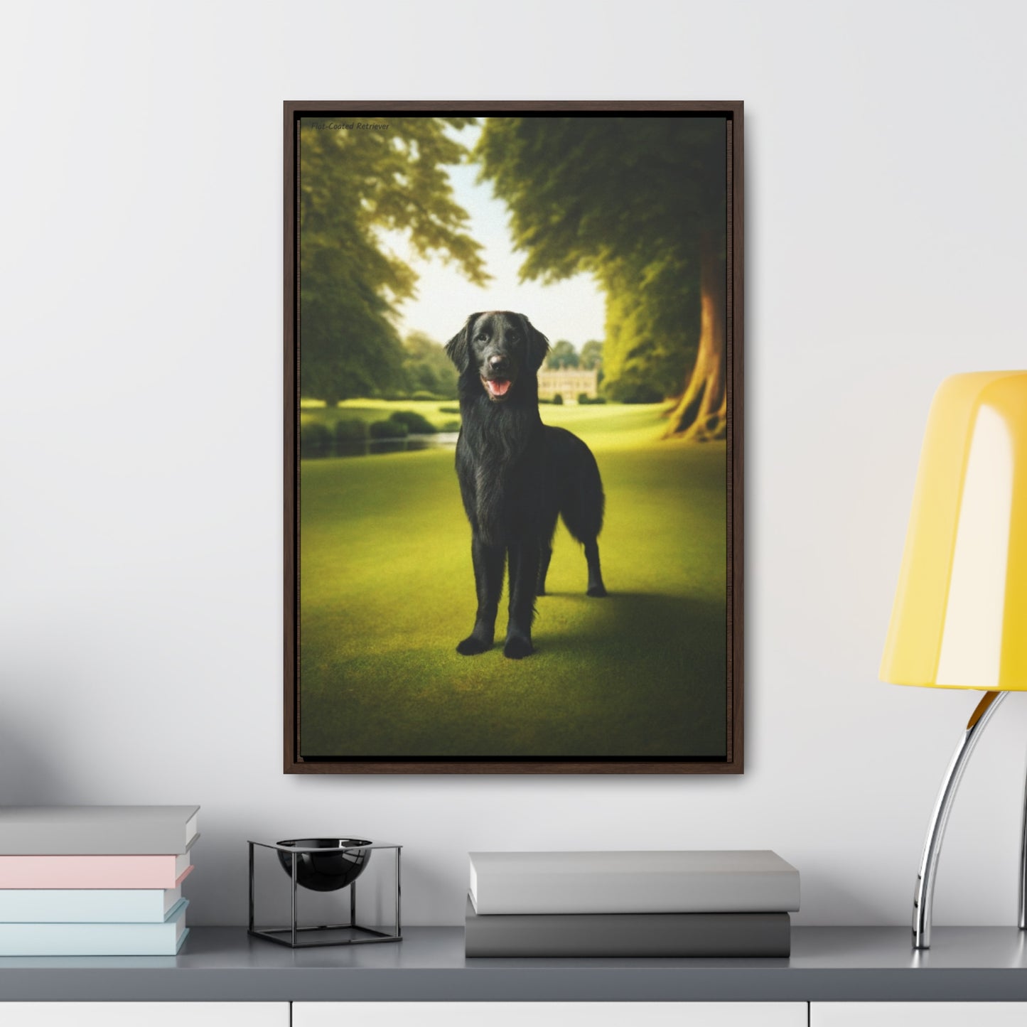 Majestic Flat-Coated Retriever - Digital Masterpiece by Arturo Digavi