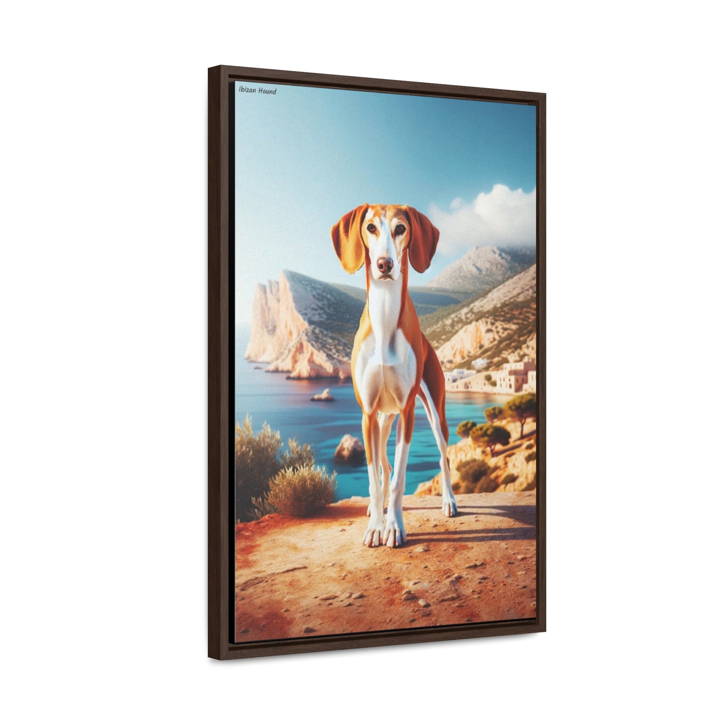 Grace of the Ibizan Hound: A Stunning Canvas by Arturo Digavi