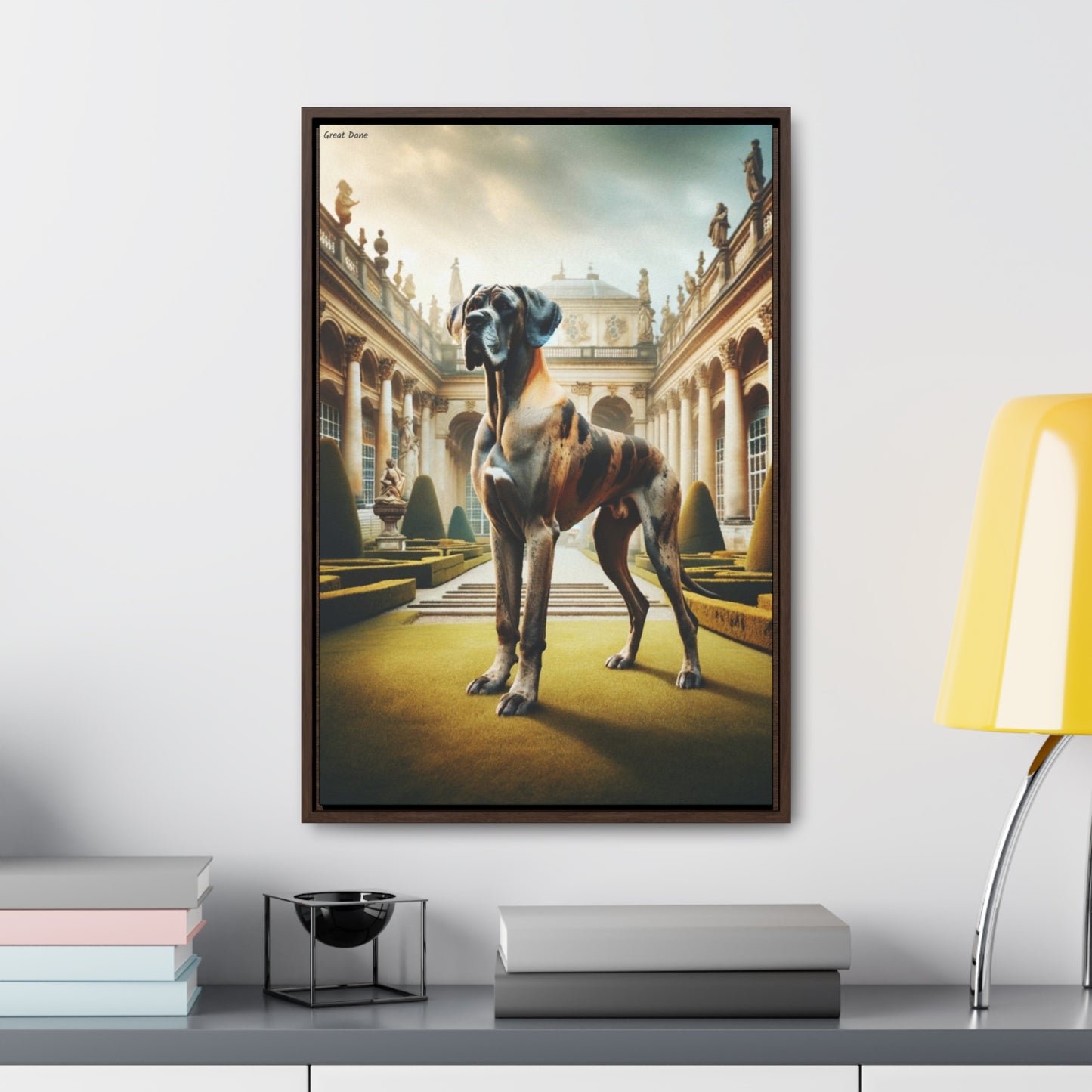 Majestic Great Dane - A Unique Canvas by Arturo Digavi