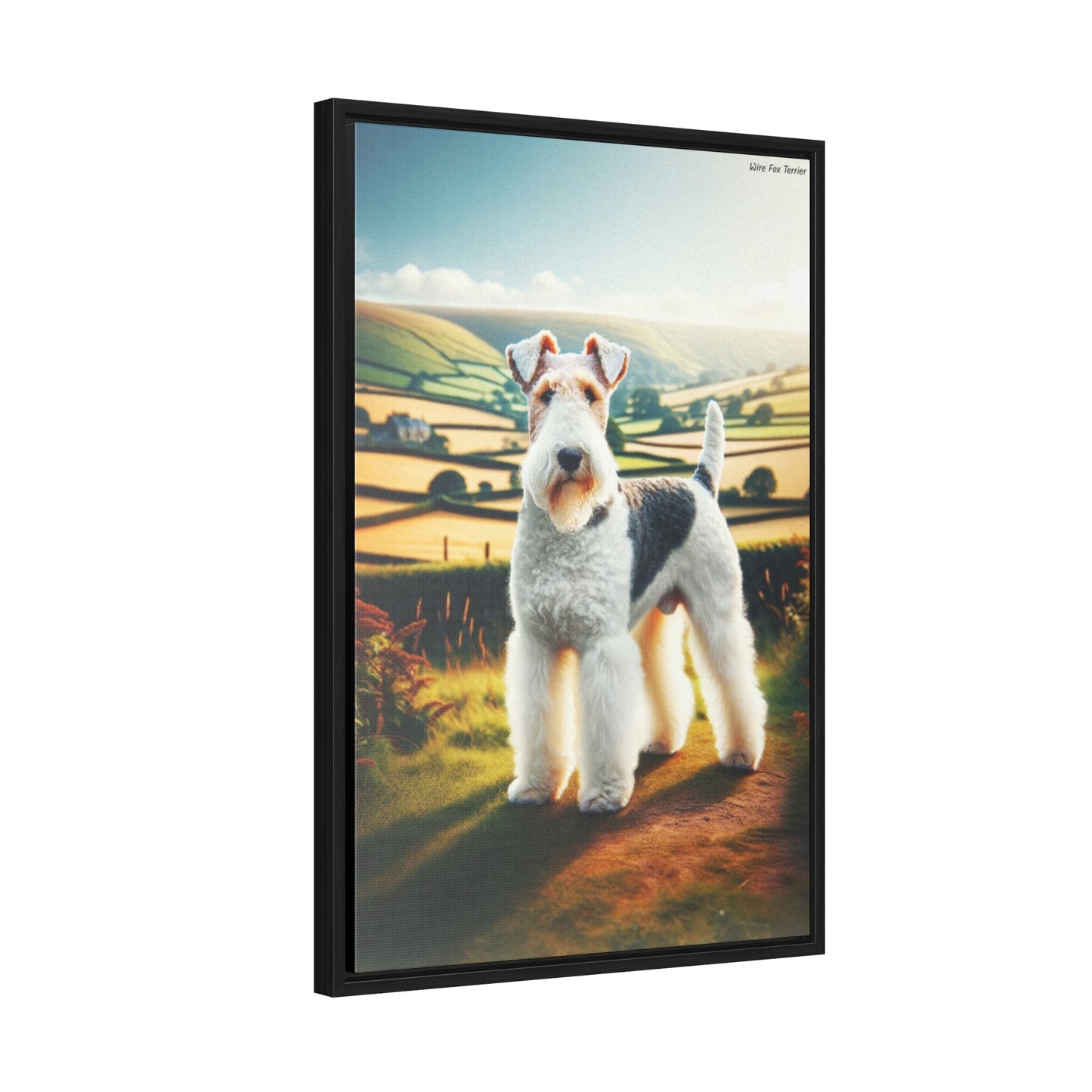 Charming Wire Fox Terrier: A Captivating Canvas