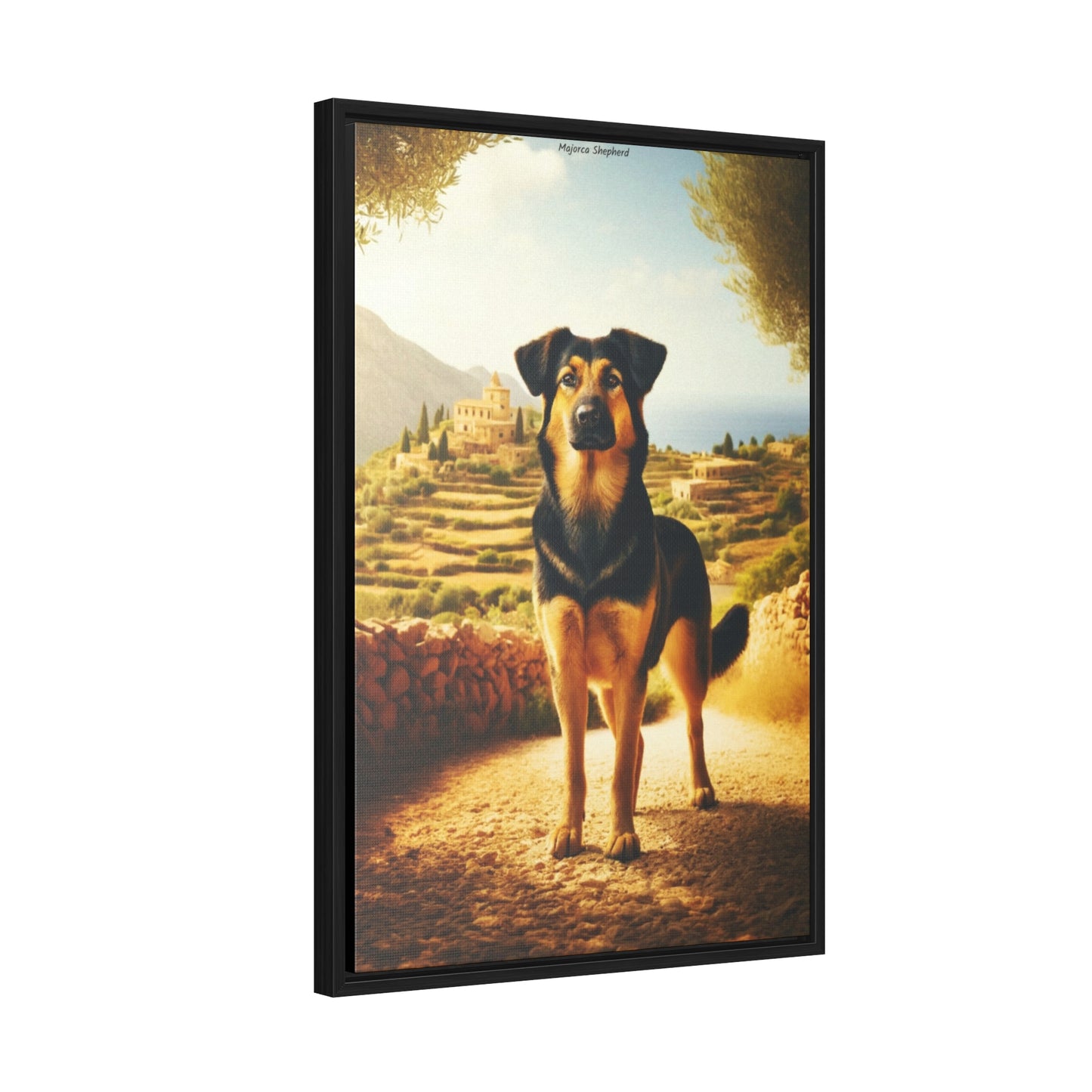 The Noble Majorca Shepherd Dog: A Stunning Canvas by Arturo Digavi