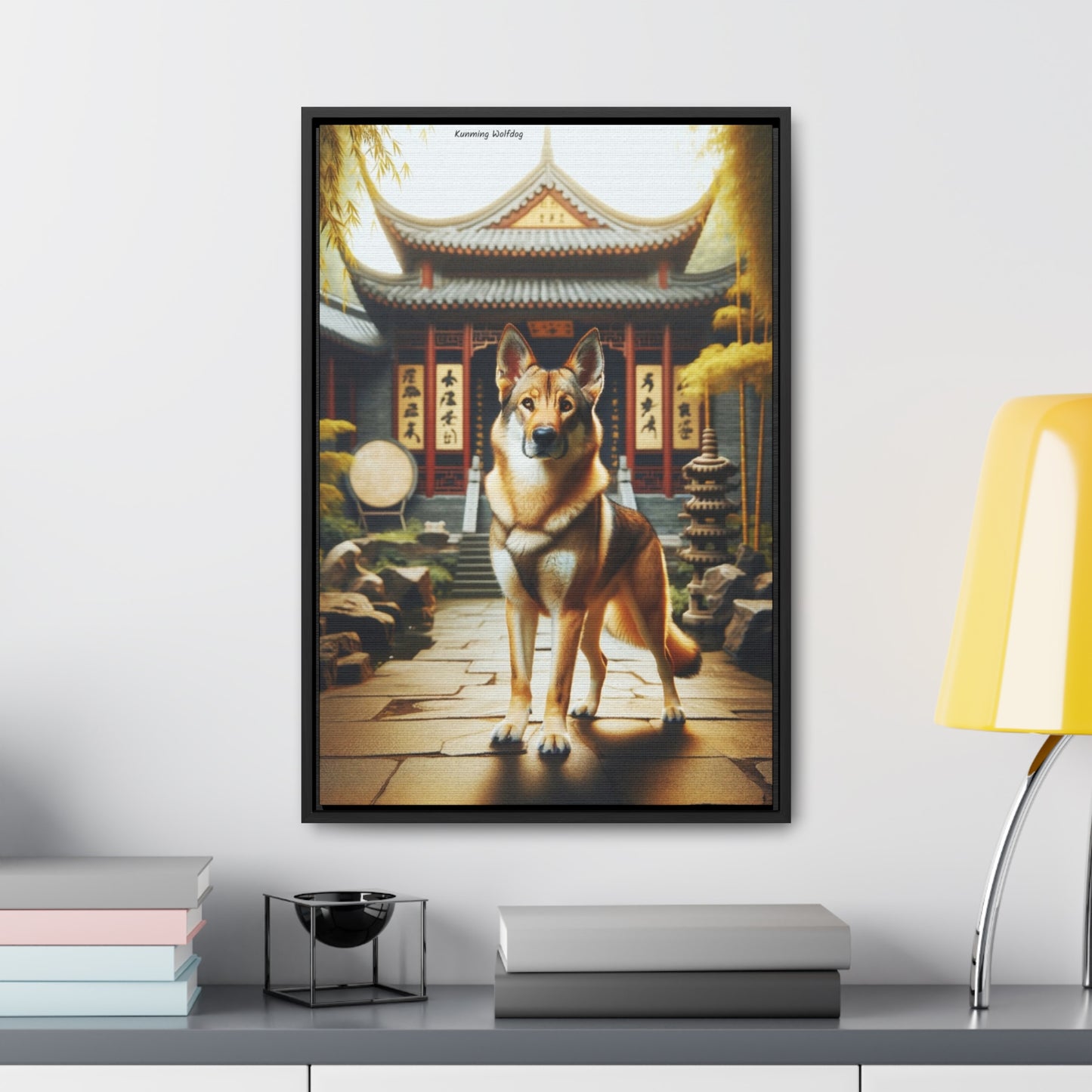 Majestic Kunming Wolfdog: A Digital Artwork by Arturo Digavi