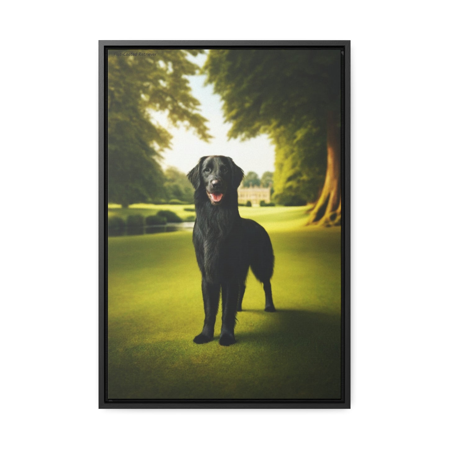 Majestic Flat-Coated Retriever - Digital Masterpiece by Arturo Digavi