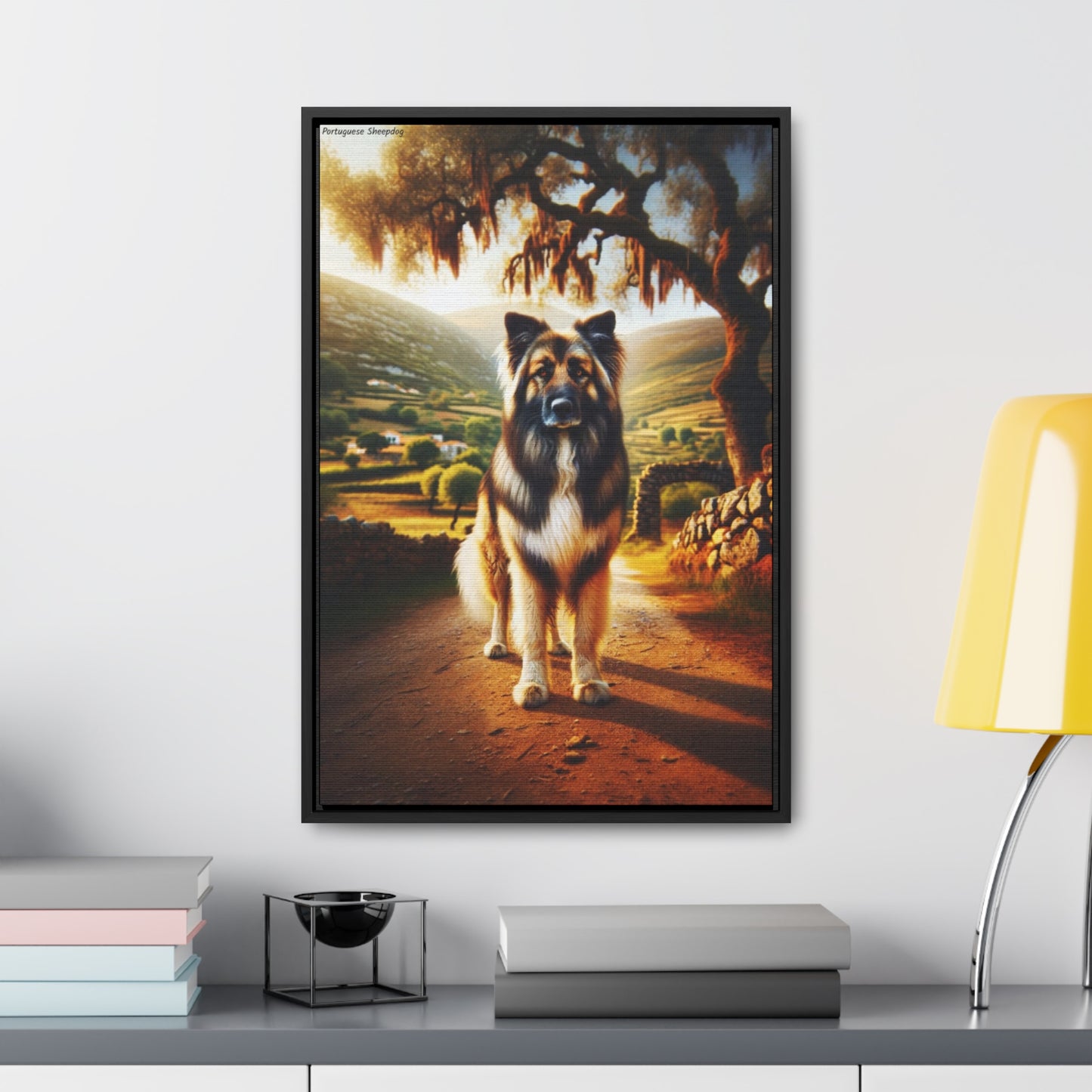 Beautiful Portuguese Sheepdog: A Unique Canvas Art Piece