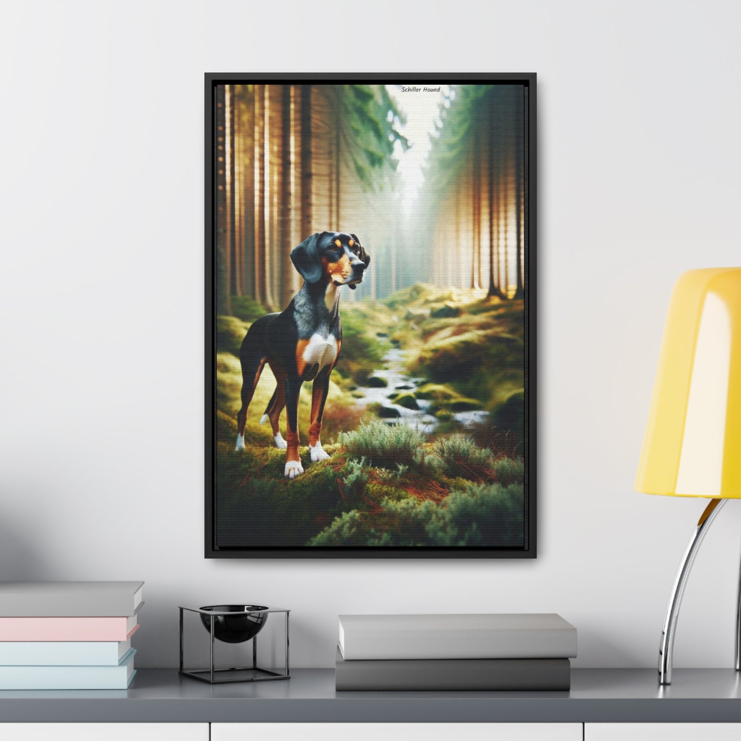 The Majestic Schiller Hound: A Stunning Digital Artwork