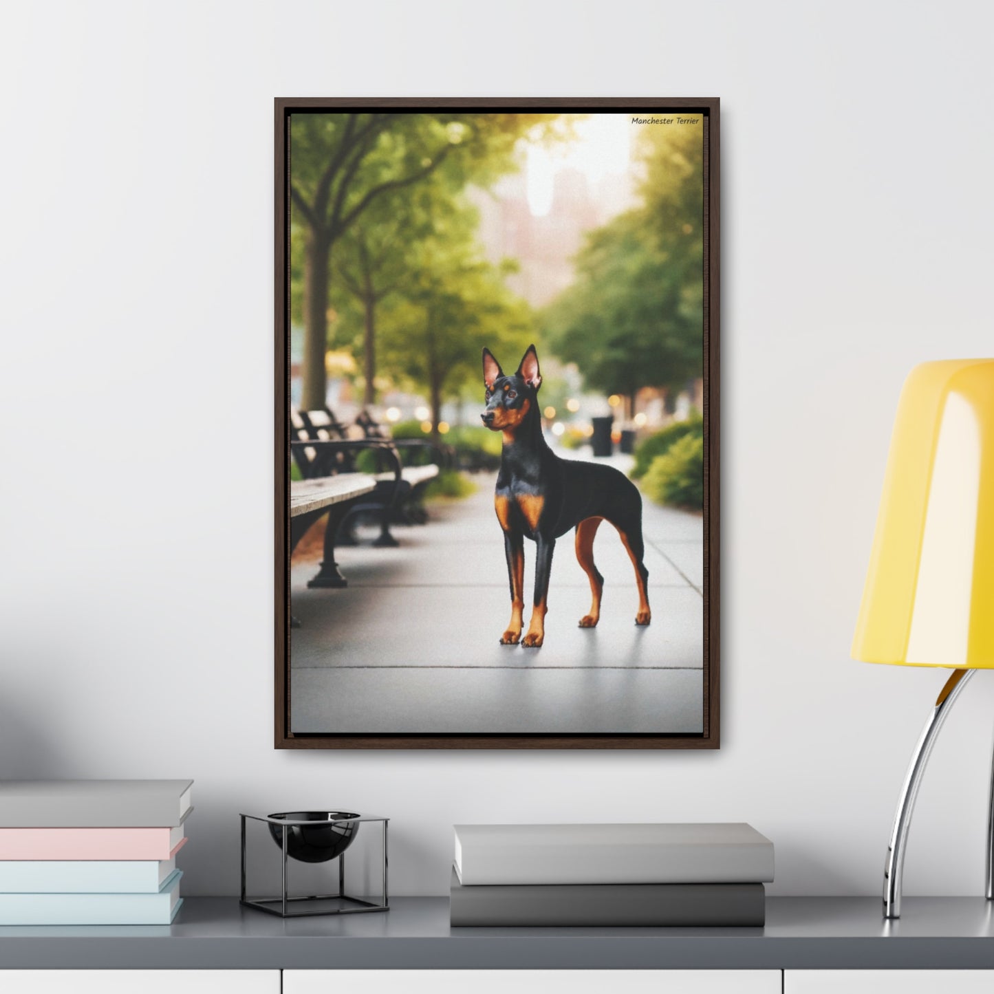 Loyal Elegance: Manchester Terrier Portrait by Arturo Digavi