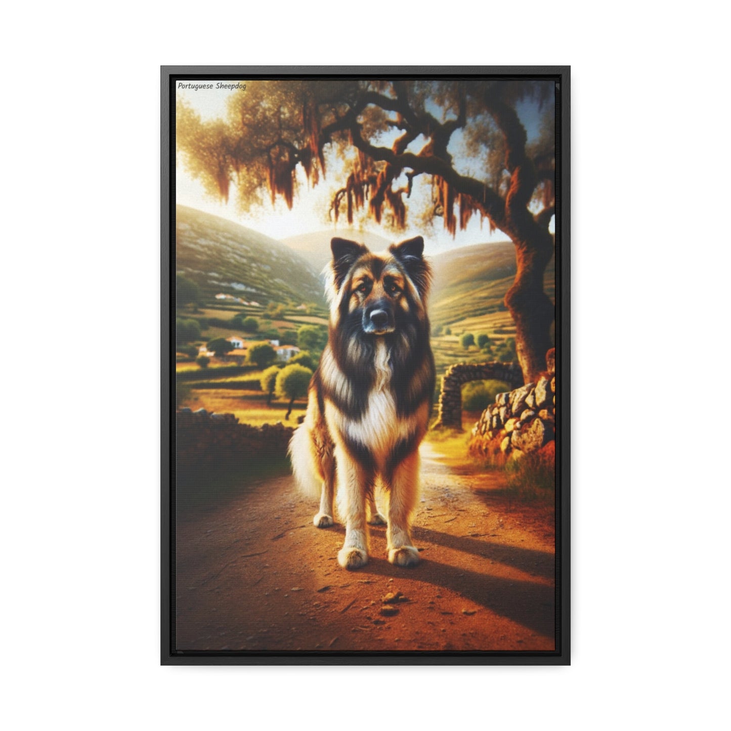 Beautiful Portuguese Sheepdog: A Unique Canvas Art Piece