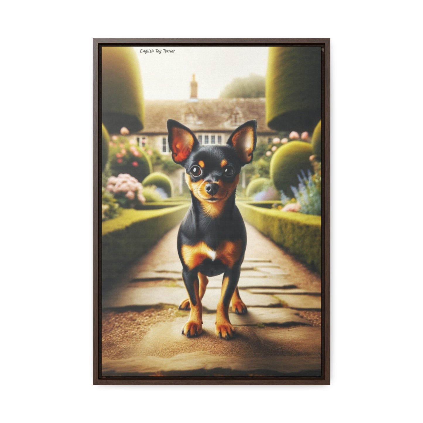 Graceful English Toy Terrier - Digital Masterpiece by Arturo Digavi