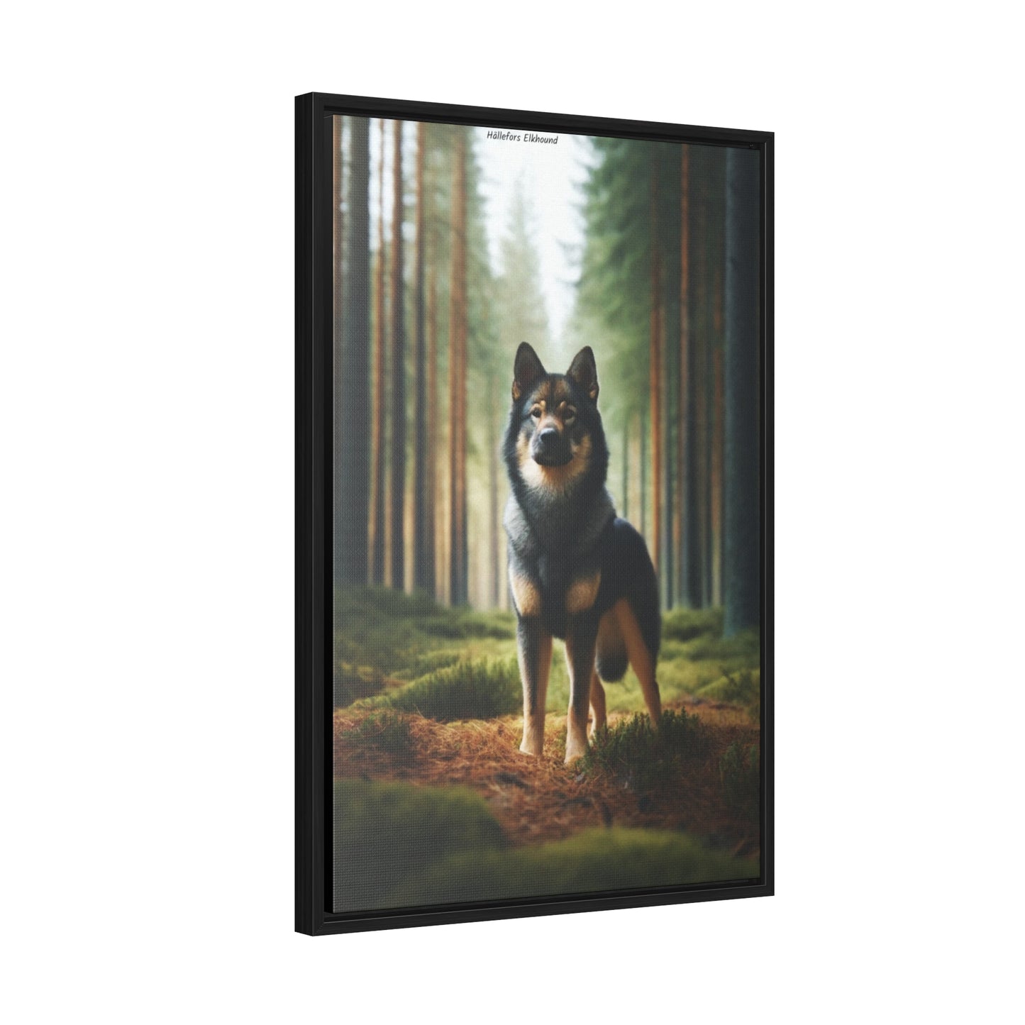 Majestic Presence: The Hallefors Elkhound Canvas by Arturo Digavi