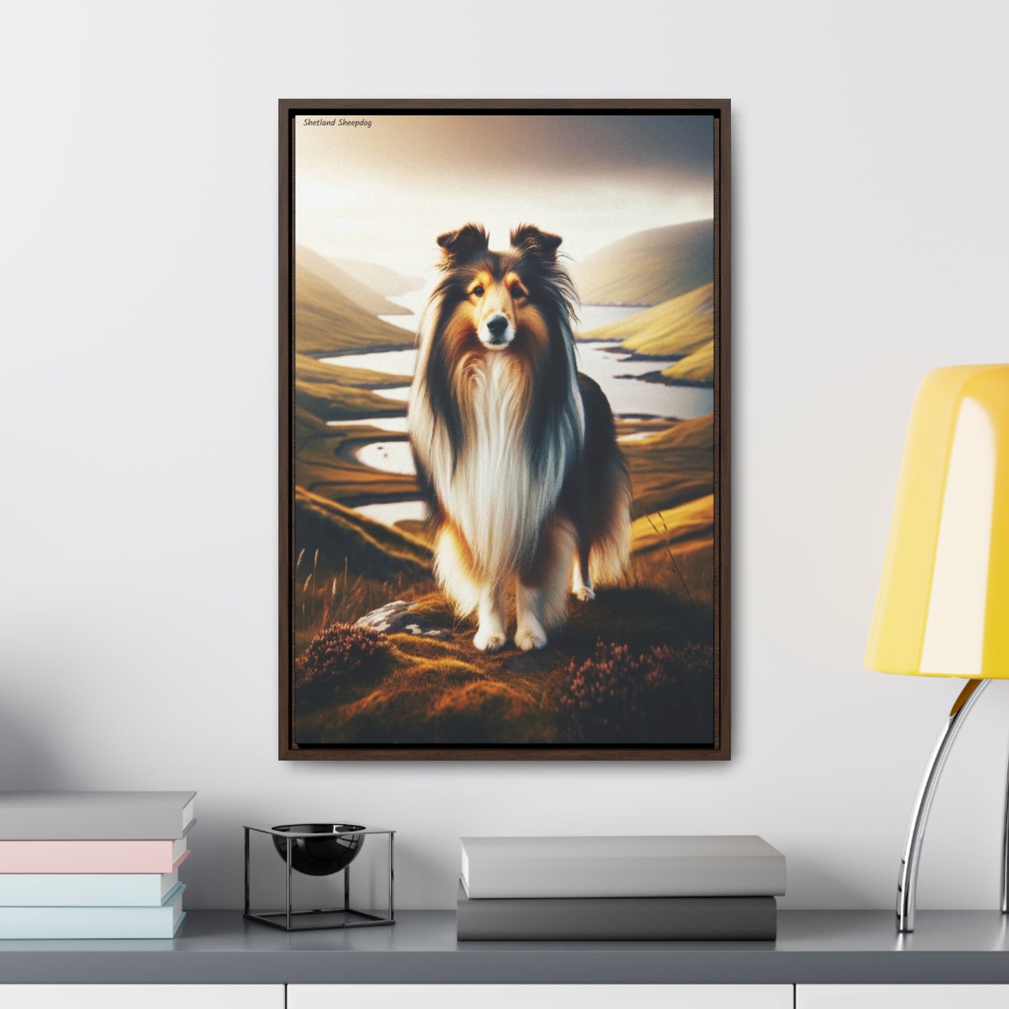 Charming Shetland Sheepdog: A Unique Digital Artwork by Arturo Digavi