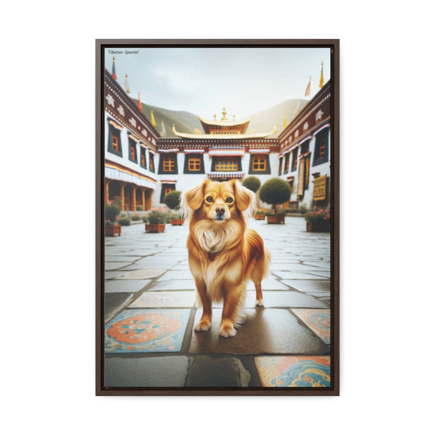 Charming Tibetan Spaniel: A Unique Canvas by Arturo Digavi