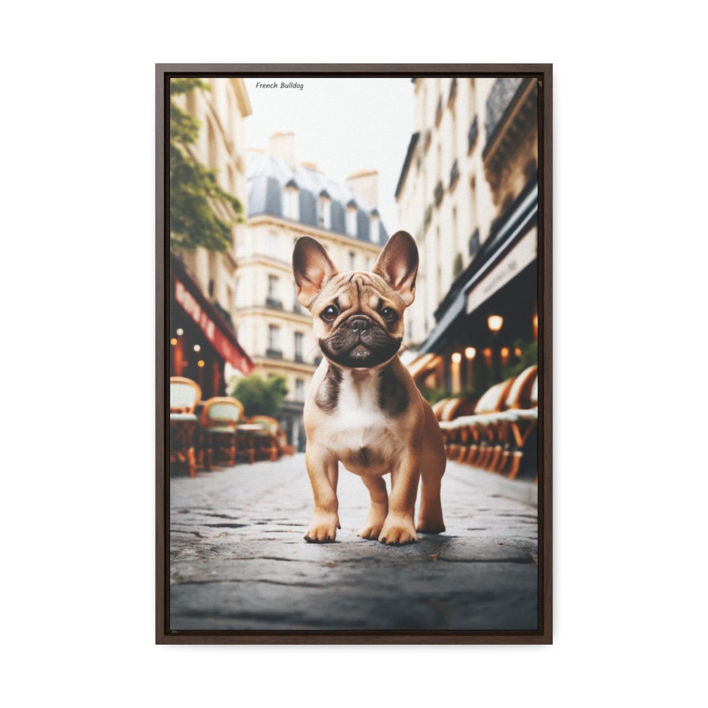 Charming French Bulldog - A Digital Canvas by Arturo Digavi