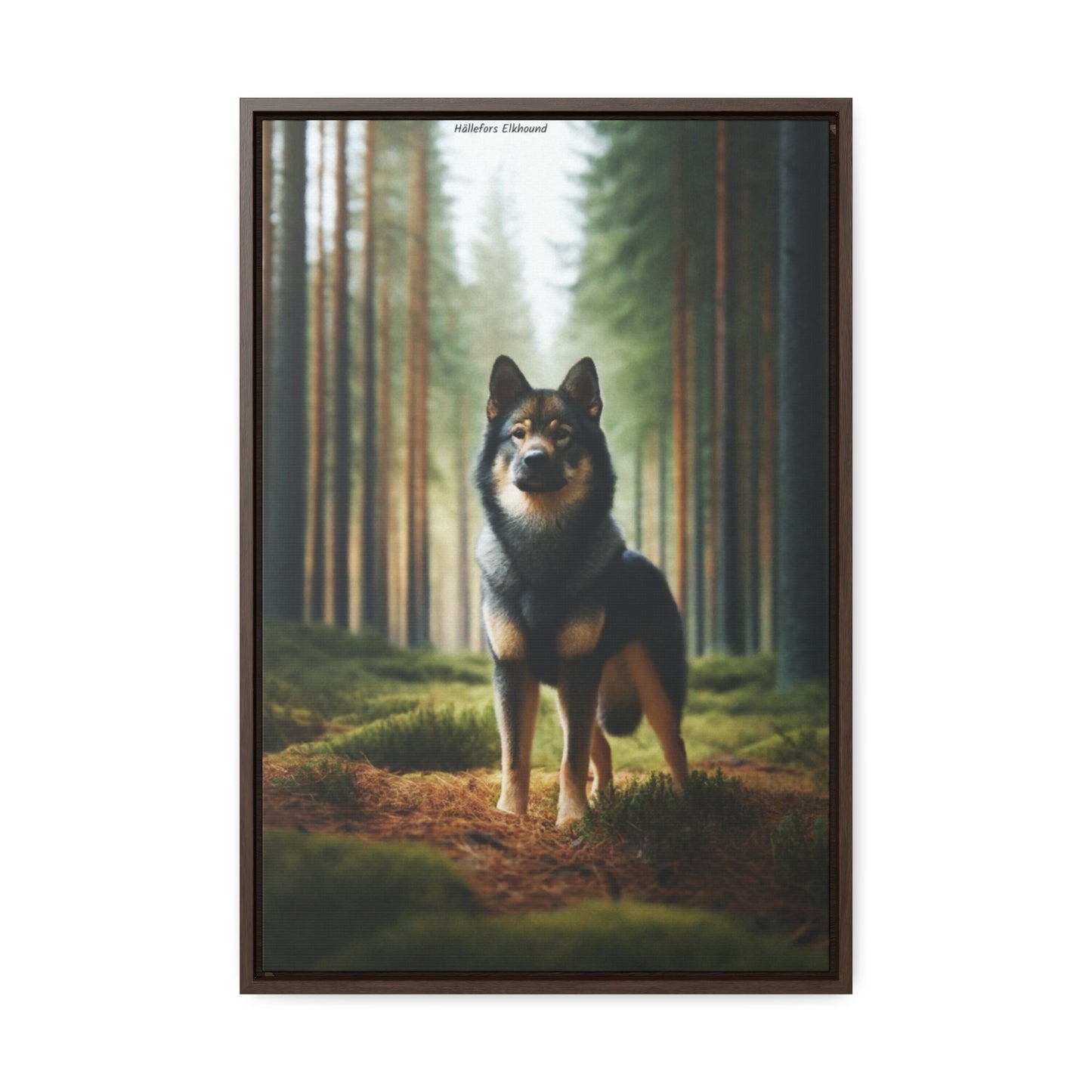 Majestic Presence: The Hallefors Elkhound Canvas by Arturo Digavi