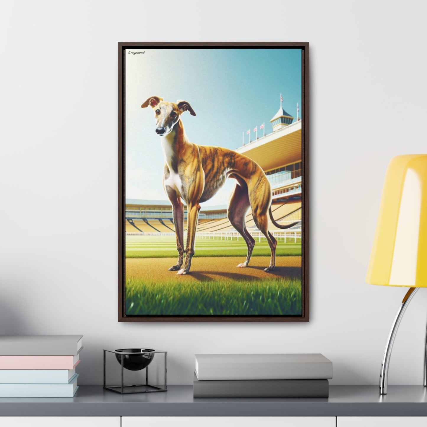 Graceful Speed: The Greyhound Canvas by Arturo Digavi