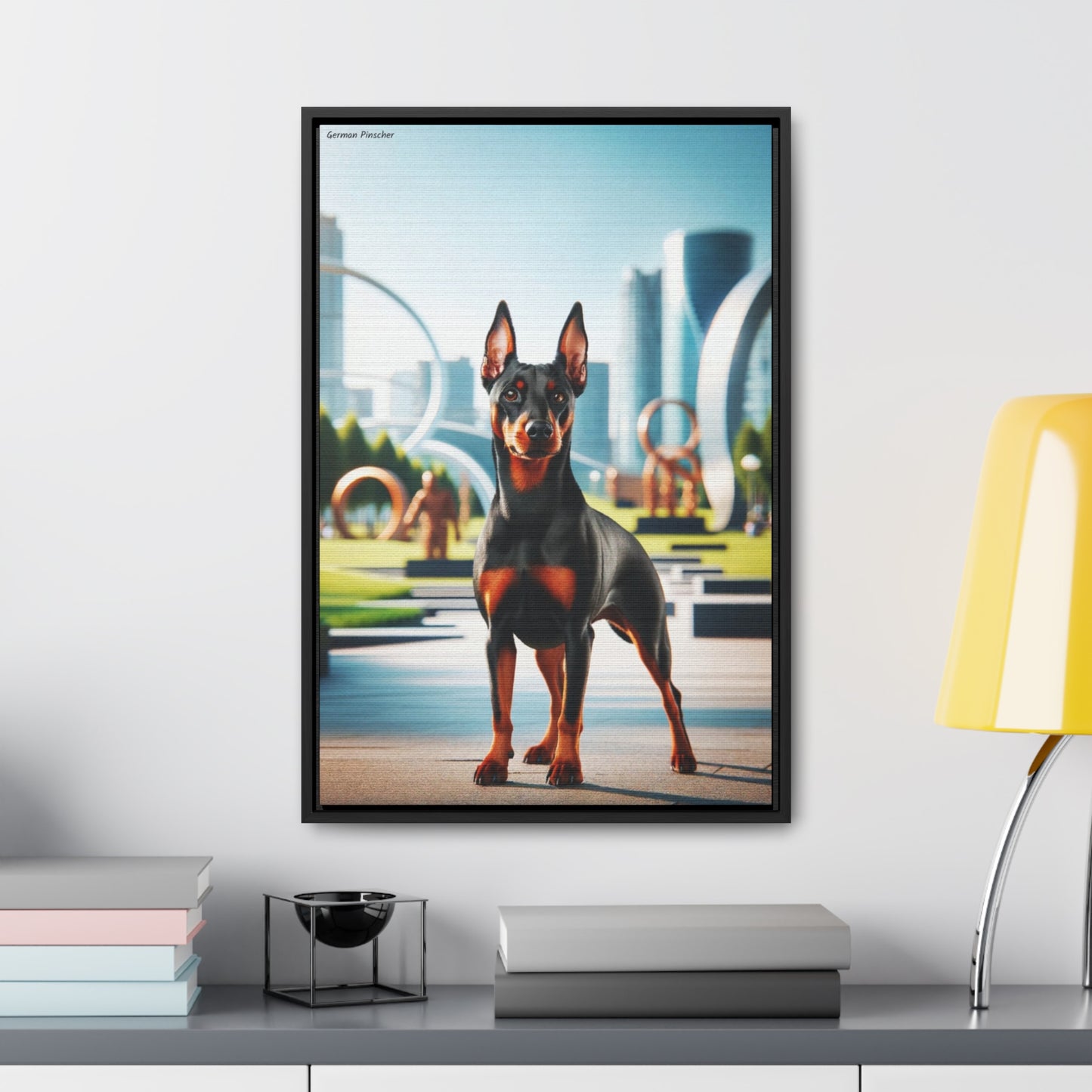 Elegant German Pinscher - A Masterpiece by Arturo Digavi