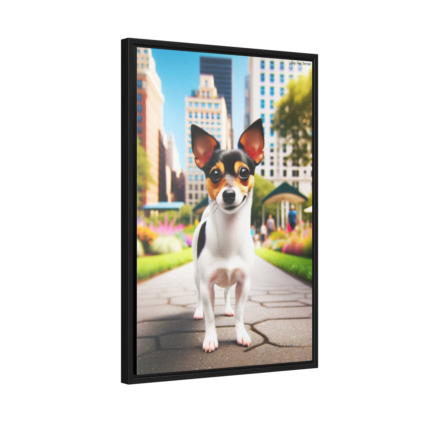 Delightful Toy Fox Terrier: A Unique Canvas by Arturo Digavi