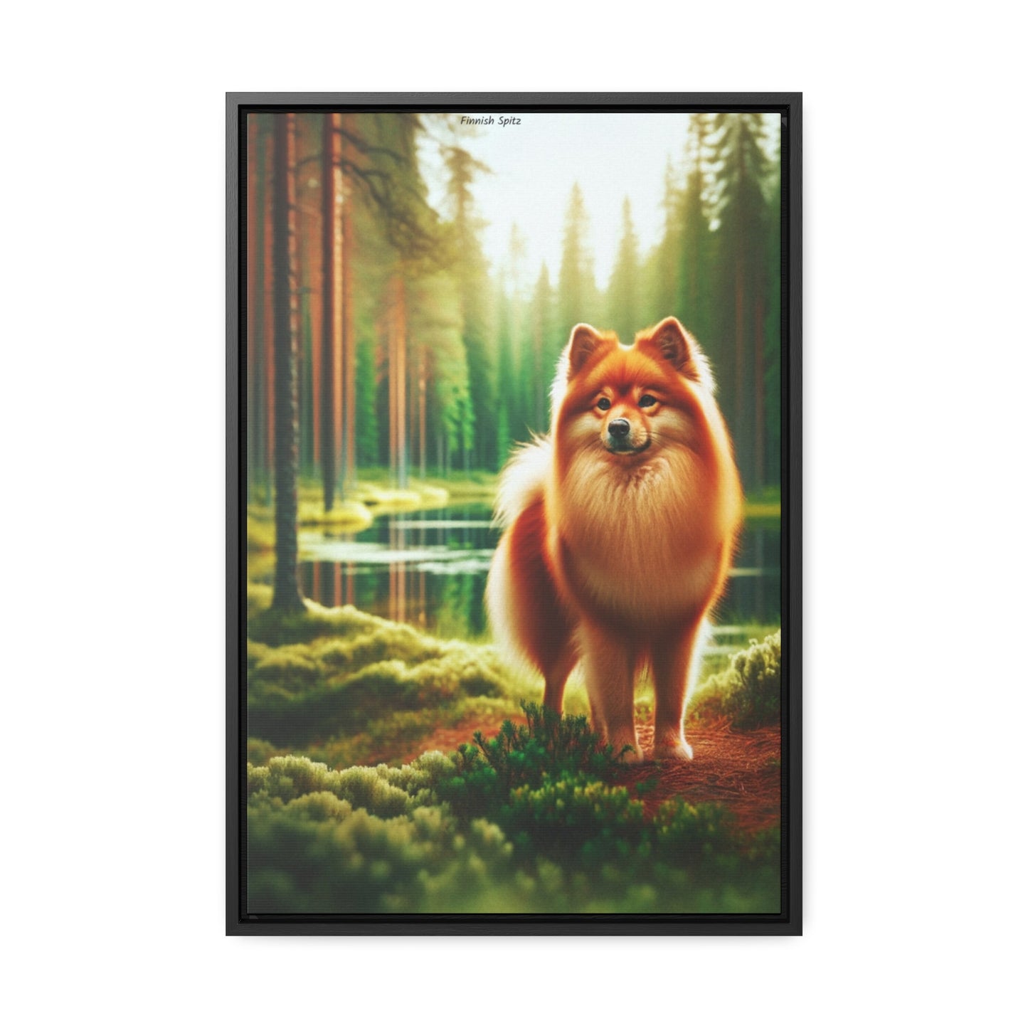 Elegant Finnish Spitz - Digital Art by Arturo Digavi