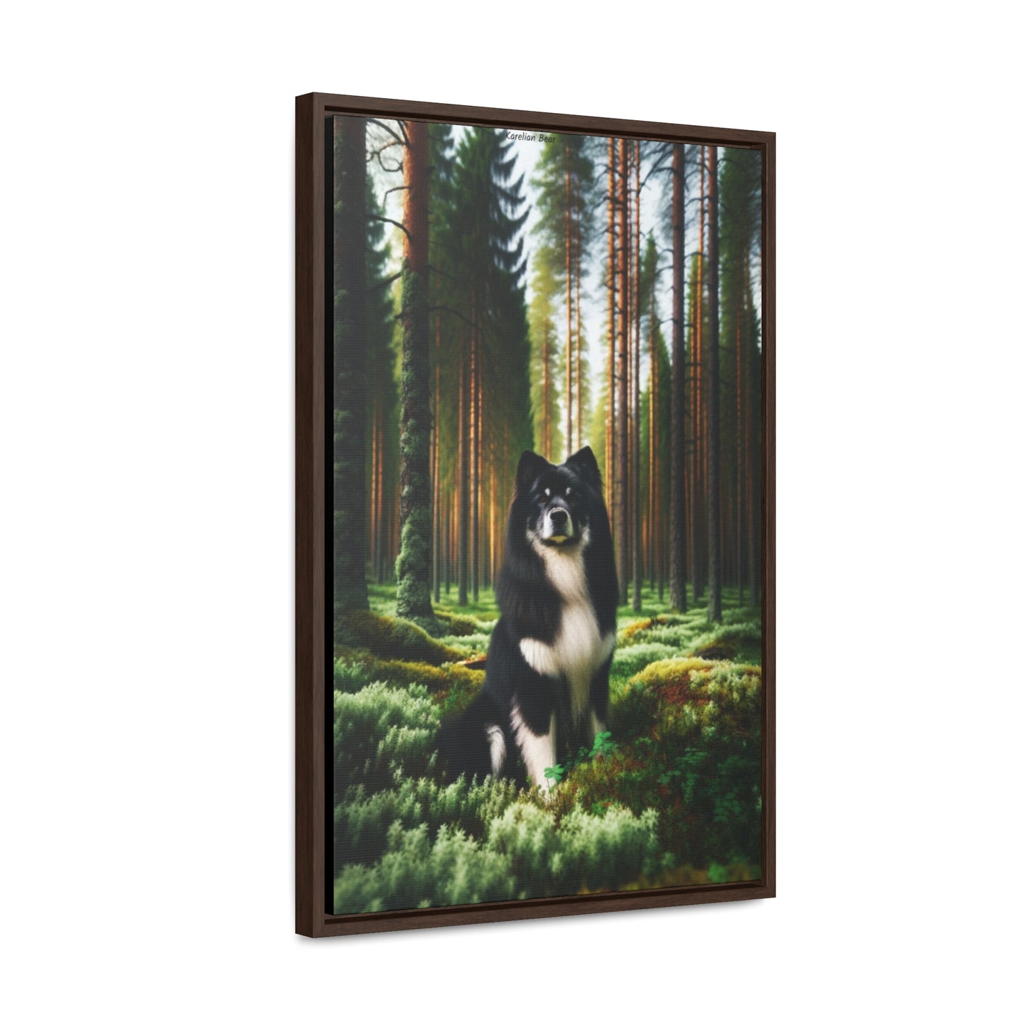 Karelian Bear Dog: Bold Spirit on Canvas by Arturo Digavi