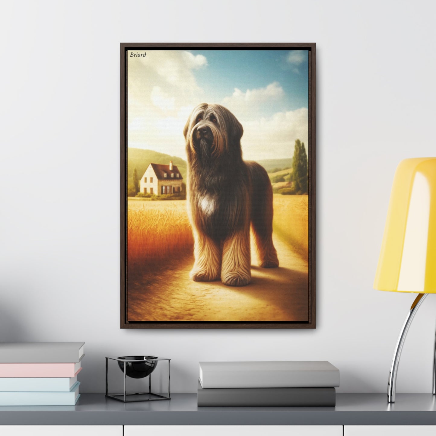 The Majestic Briard: A Canvas Celebration