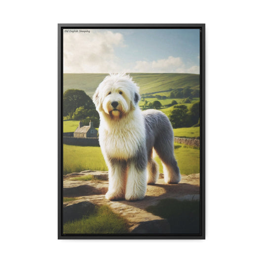 Captivating Canine: Old English Sheepdog Artwork