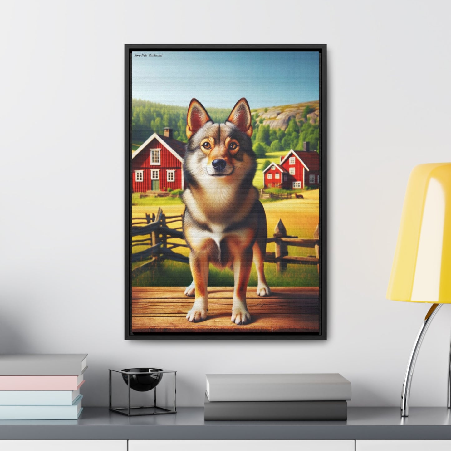 Discover the Charm of the Swedish Vallhund: A Unique Canvas by Arturo Digavi