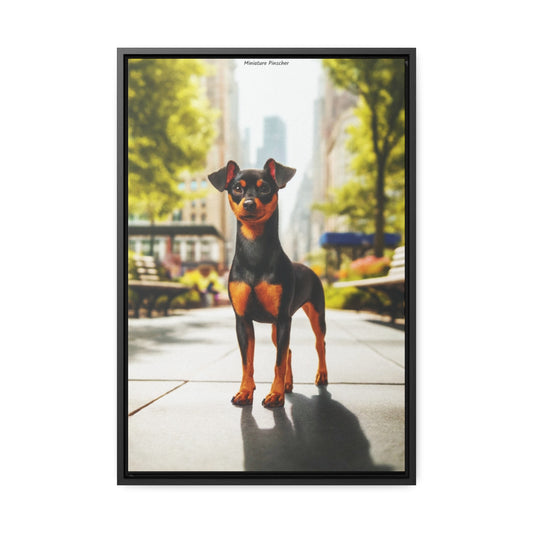 Bold and Fearless: Miniature Pinscher Portrait by Arturo Digavi