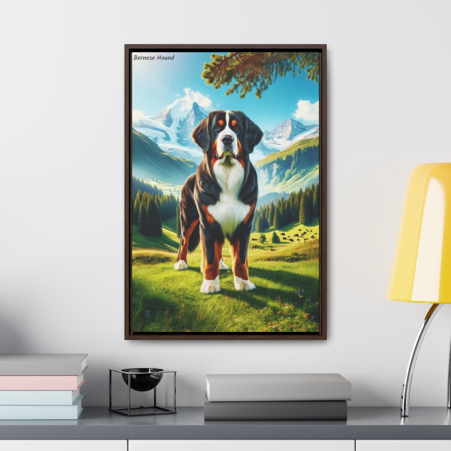 Majestic Bernese Hound: A Stunning Artistic Tribute