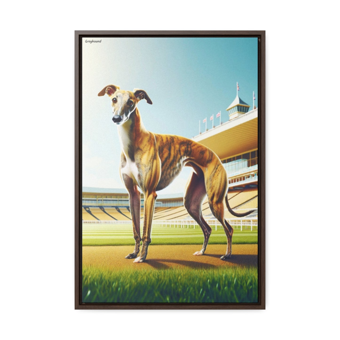 Graceful Speed: The Greyhound Canvas by Arturo Digavi