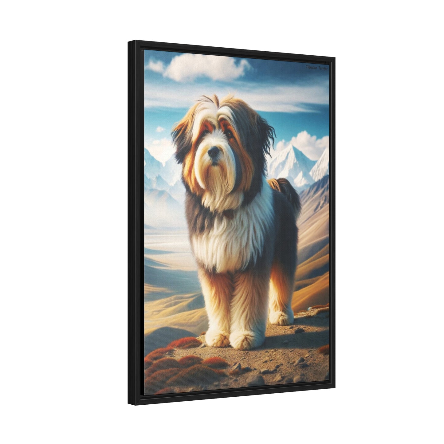 Delightful Tibetan Terrier: A Unique Canvas by Arturo Digavi