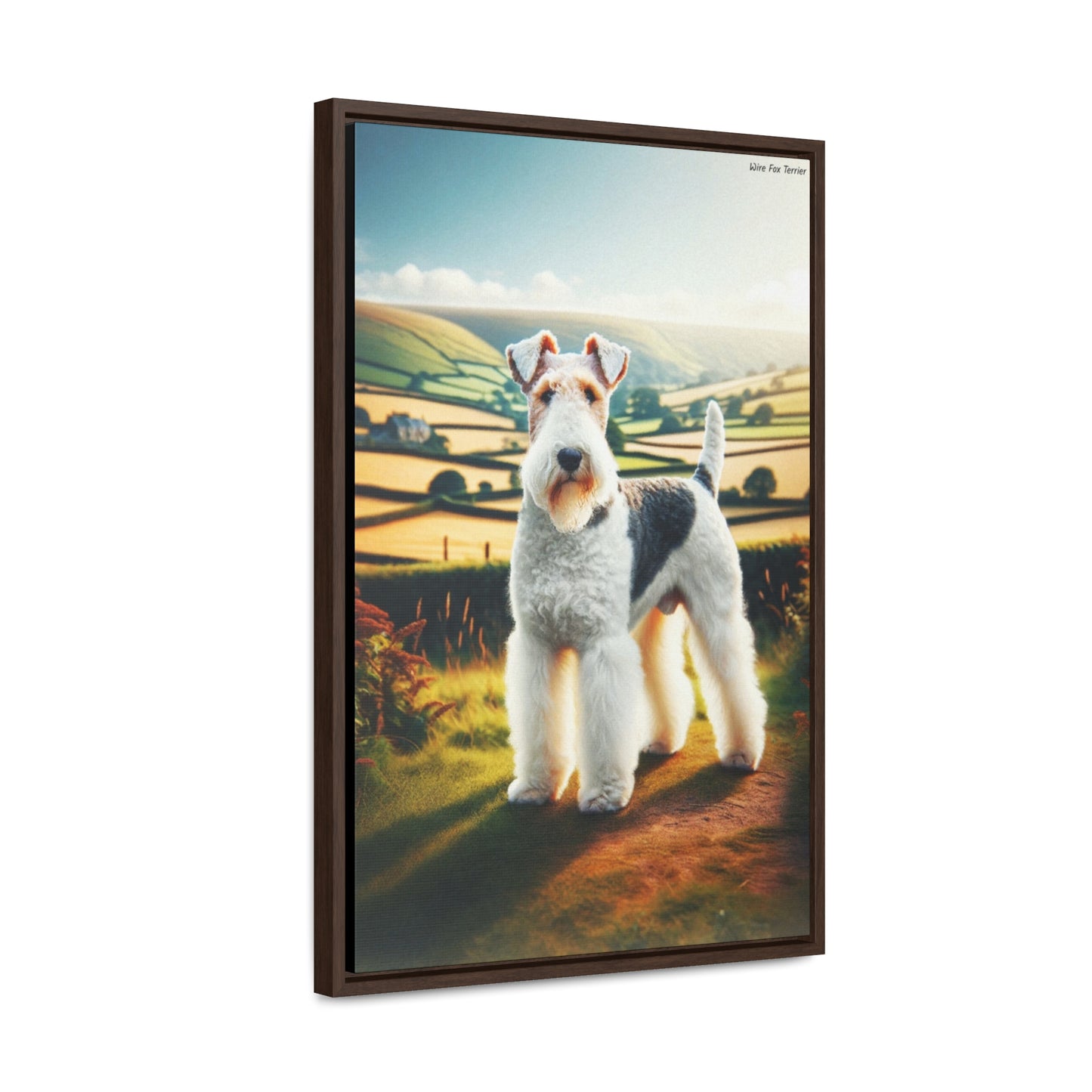 Charming Wire Fox Terrier: A Captivating Canvas