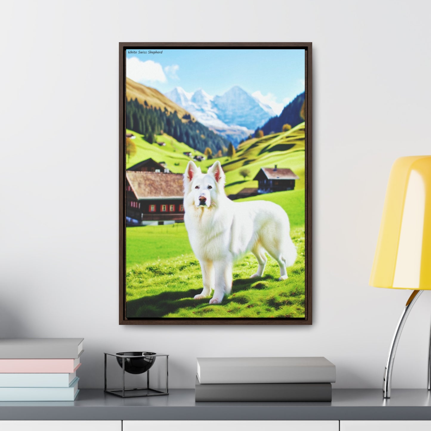 Majestic White Swiss Shepherd: An Artistic Masterpiece