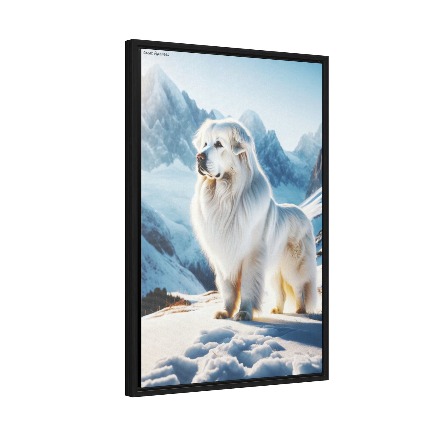 Majestic Serenity: The Great Pyrenees Canvas by Arturo Digavi