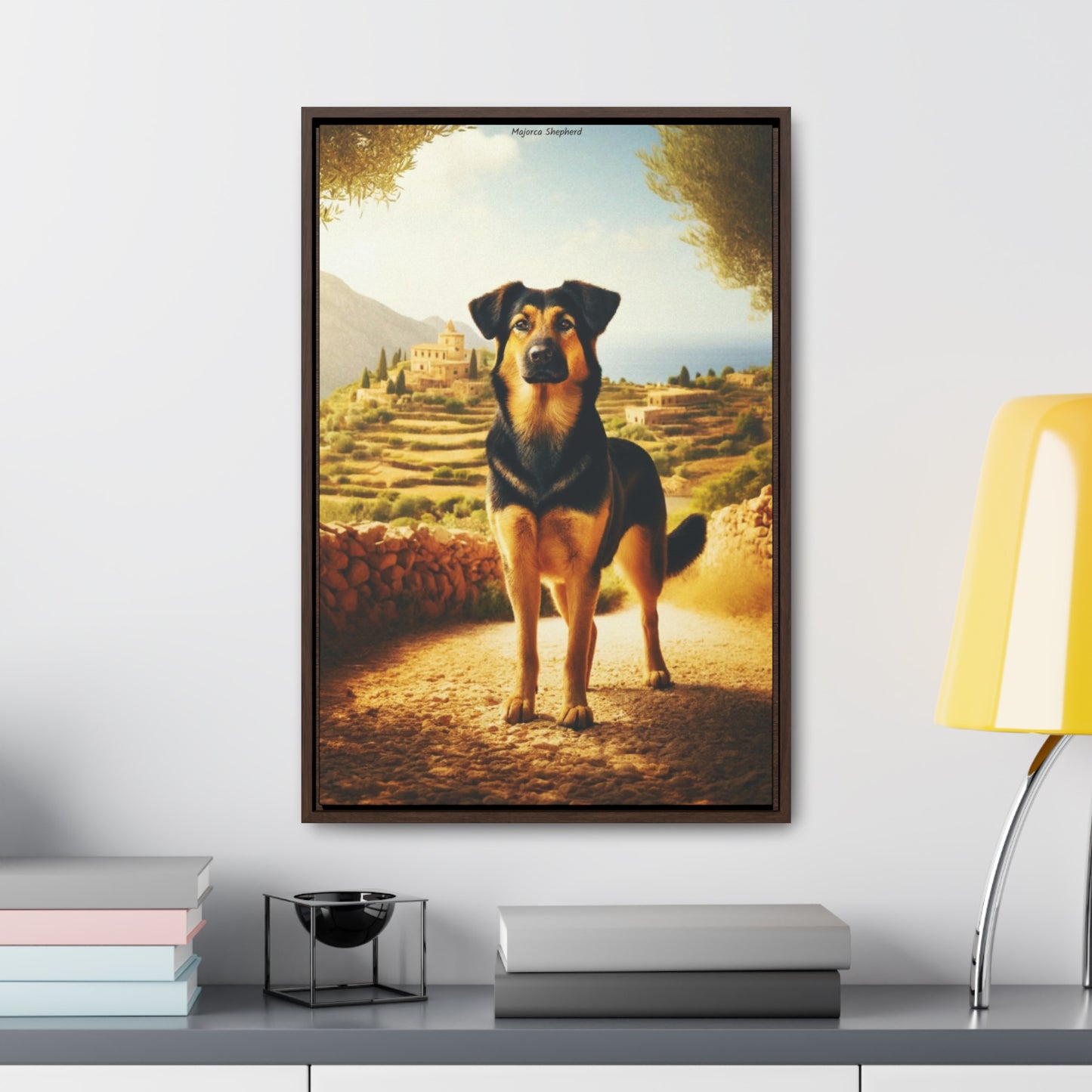 The Noble Majorca Shepherd Dog: A Stunning Canvas by Arturo Digavi