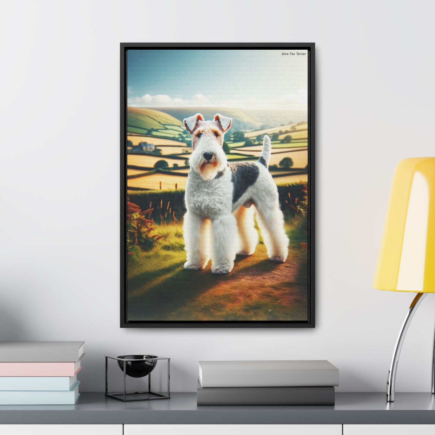 Charming Wire Fox Terrier: A Captivating Canvas