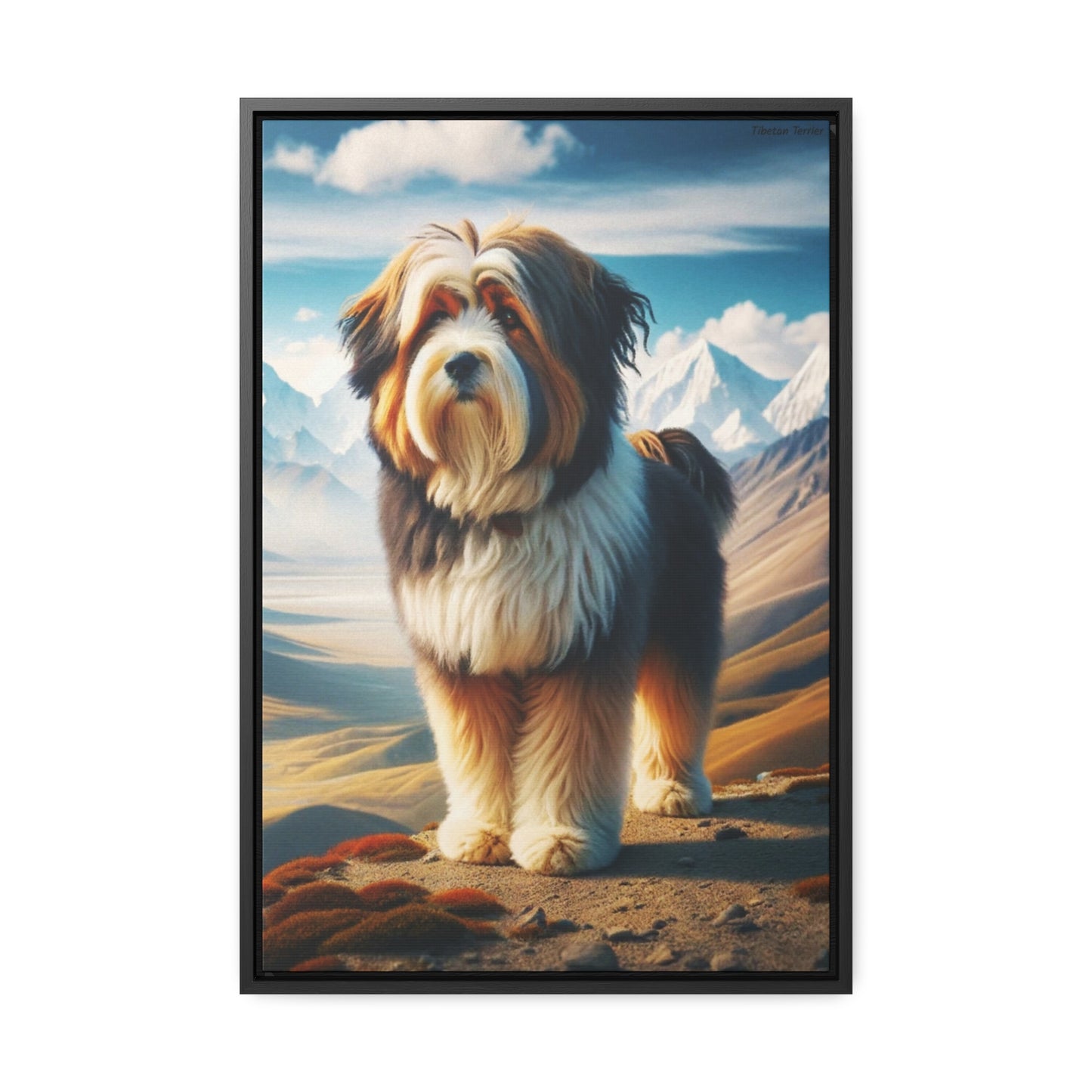 Delightful Tibetan Terrier: A Unique Canvas by Arturo Digavi