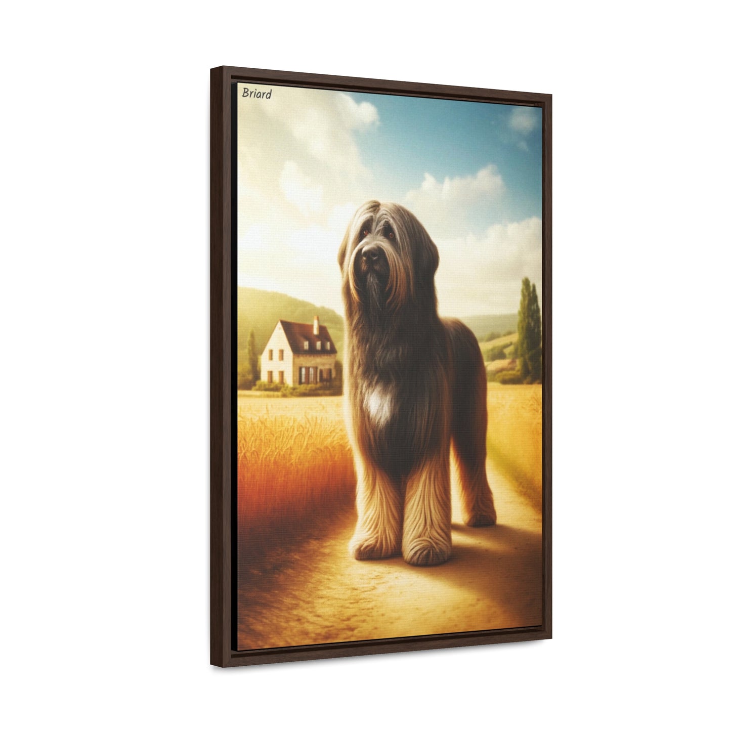 The Majestic Briard: A Canvas Celebration