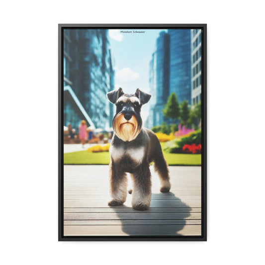 The Spirited Charm: Miniature Schnauzer Portrait by Arturo Digavi