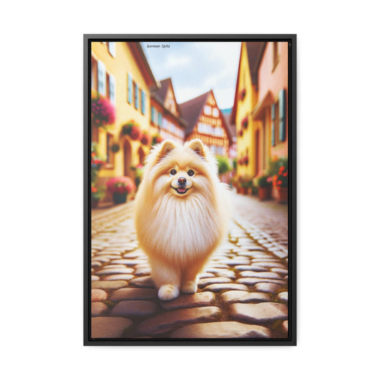 Delightful German Spitz - An Exquisite Canvas by Arturo Digavi