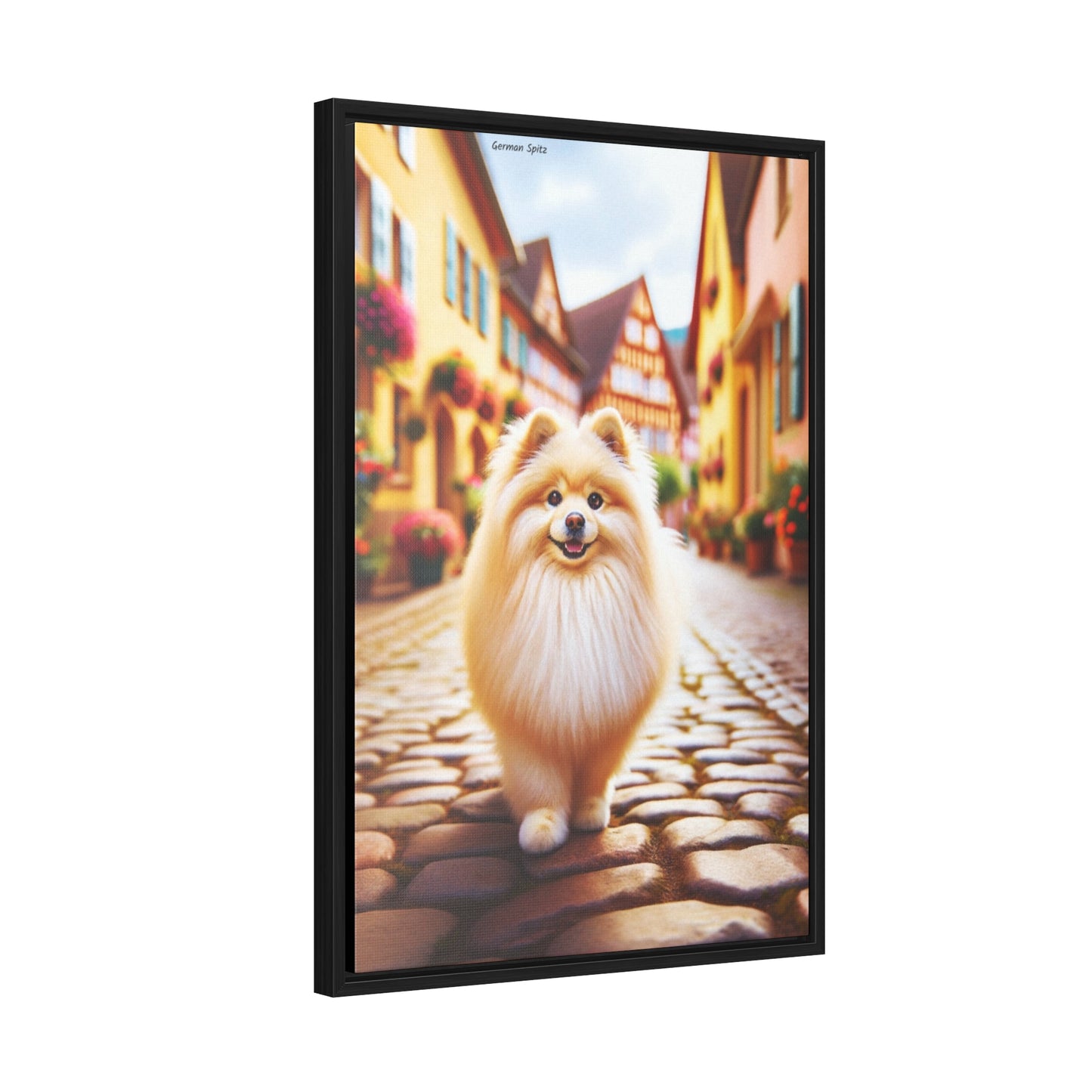 Delightful German Spitz - An Exquisite Canvas by Arturo Digavi