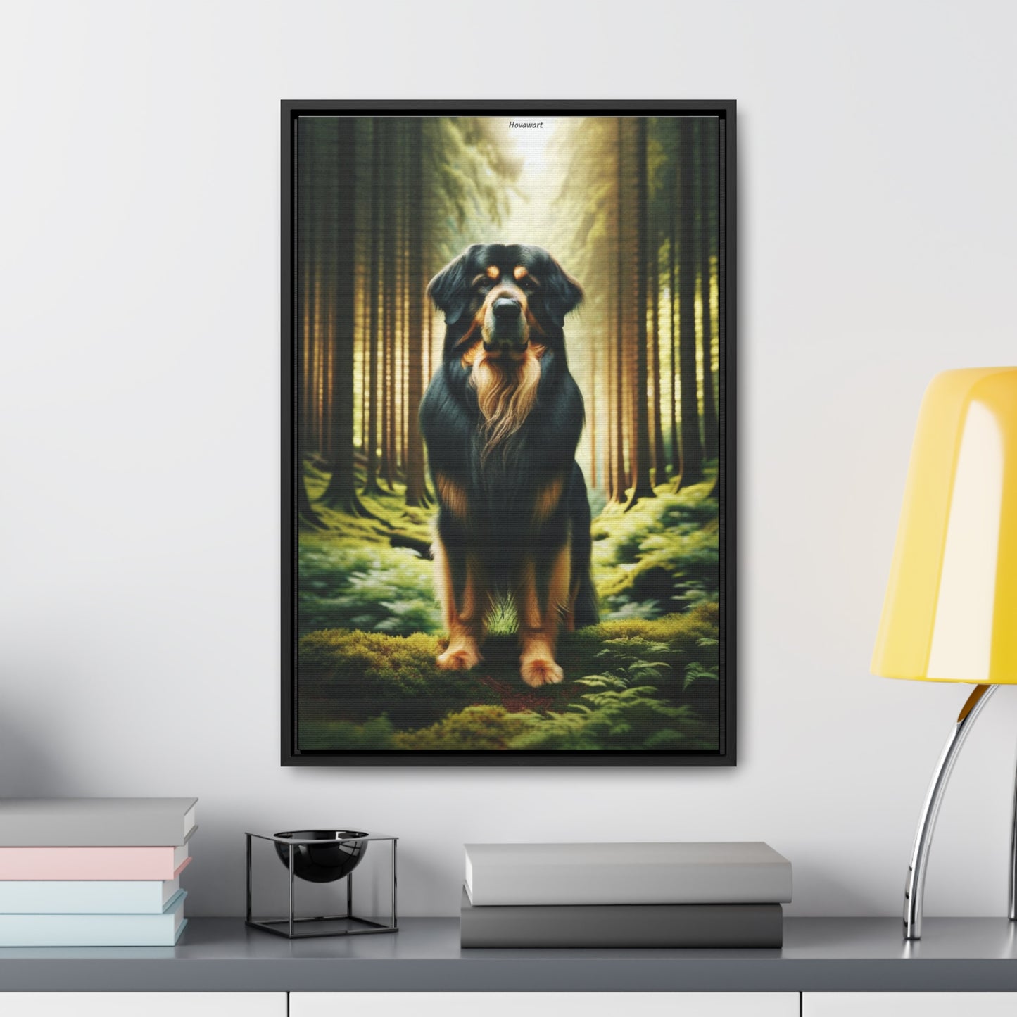 Majestic Presence: The Hovawart Dog Canvas by Arturo Digavi