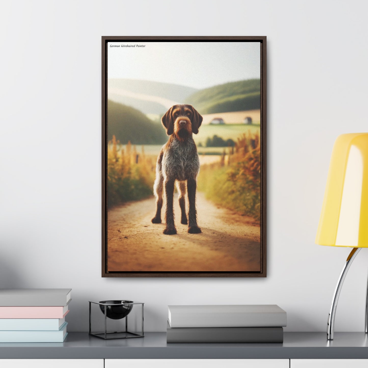 Charming German Wirehaired Pointer - A Stunning Canvas by Arturo Digavi