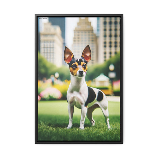 Vibrant Rat Terrier: A Unique Artistic Creation